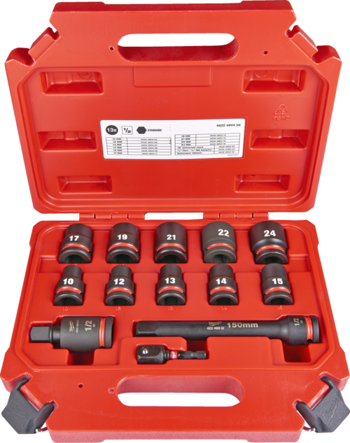 SET 13 PZ BUSSOLE ESAGONALI ATTACCO 1/2