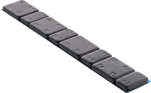 BARRETTA ADESIVA NERA IN ACCIAIO GR.60(5+10 GRAM.)